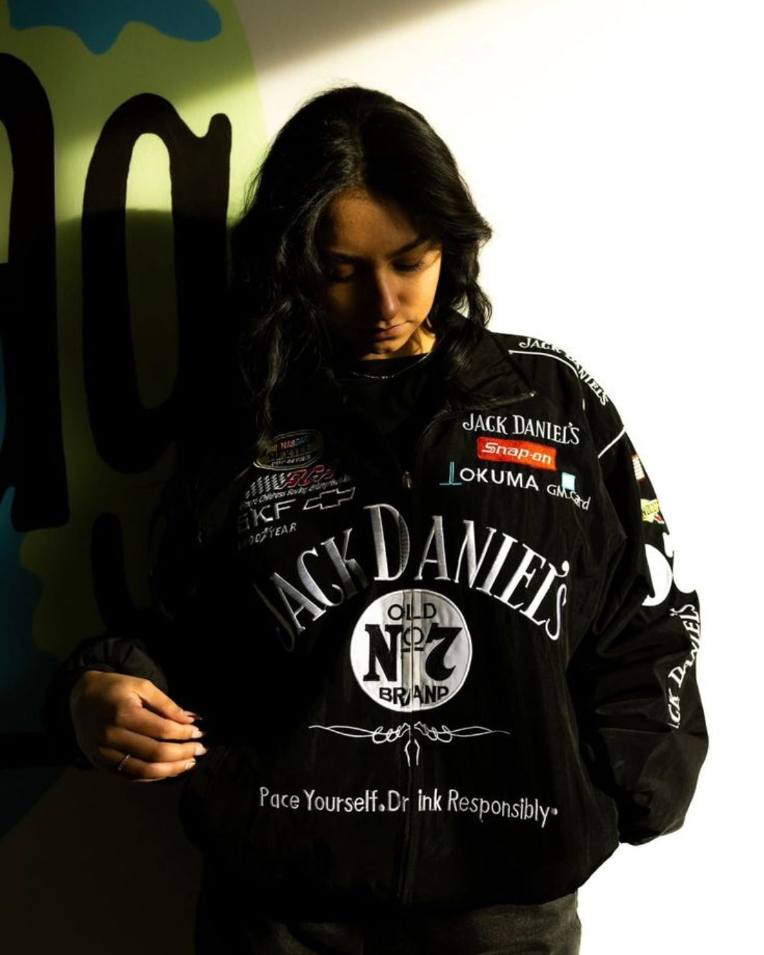 Racing JD Puffer Embroidery Unisex Jacket l stylestitch