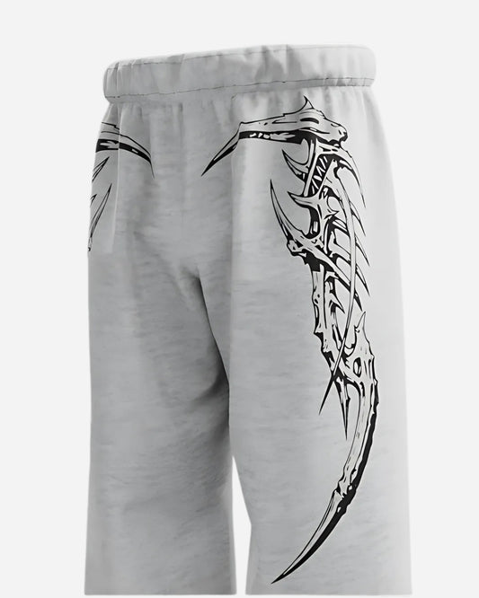 Grey Kraken Straight Fit Baggy Pants l stylestitch