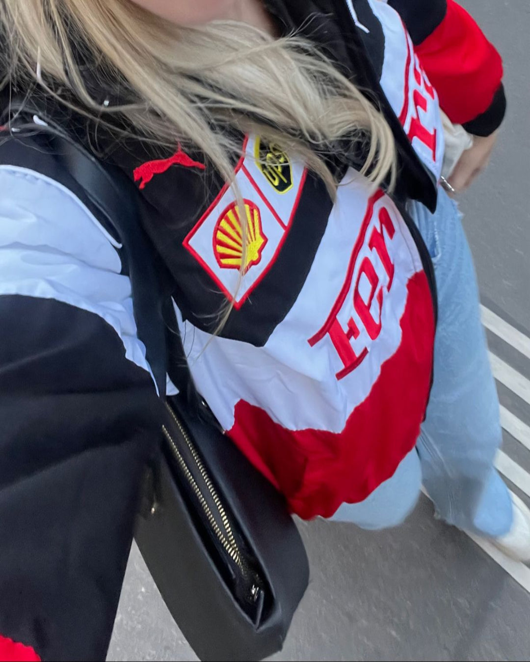 Racing Trio Puffer Embroidery Unisex Jacket l stylestitch