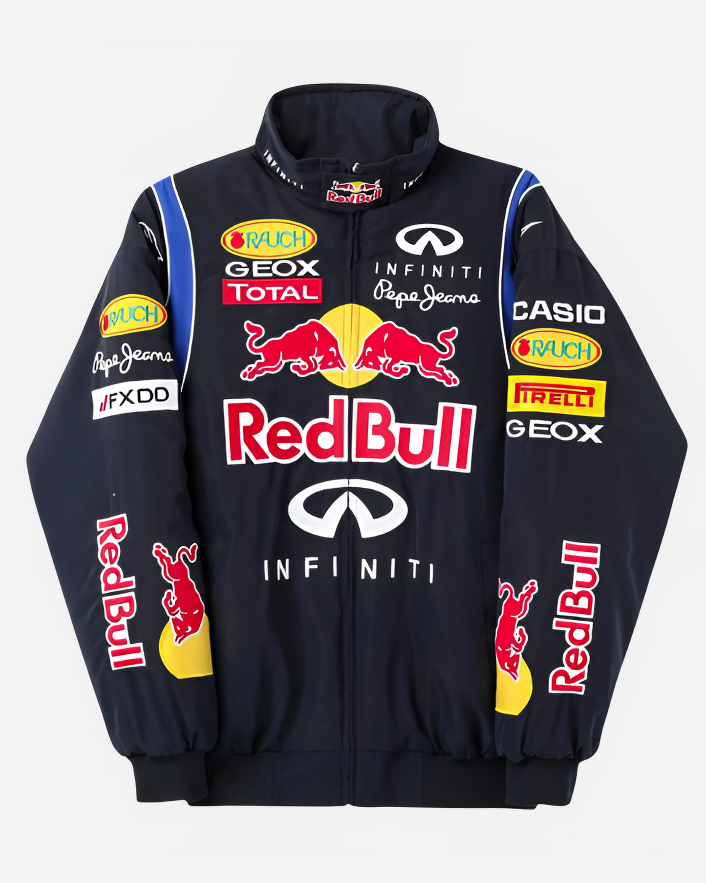 Racing Red Bull Puffer Embroidery Unisex Jacket l stylestitch