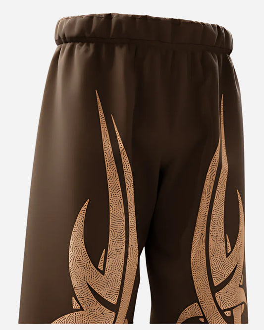 Razor Brown Straight Fit Baggy Pants l stylestitch