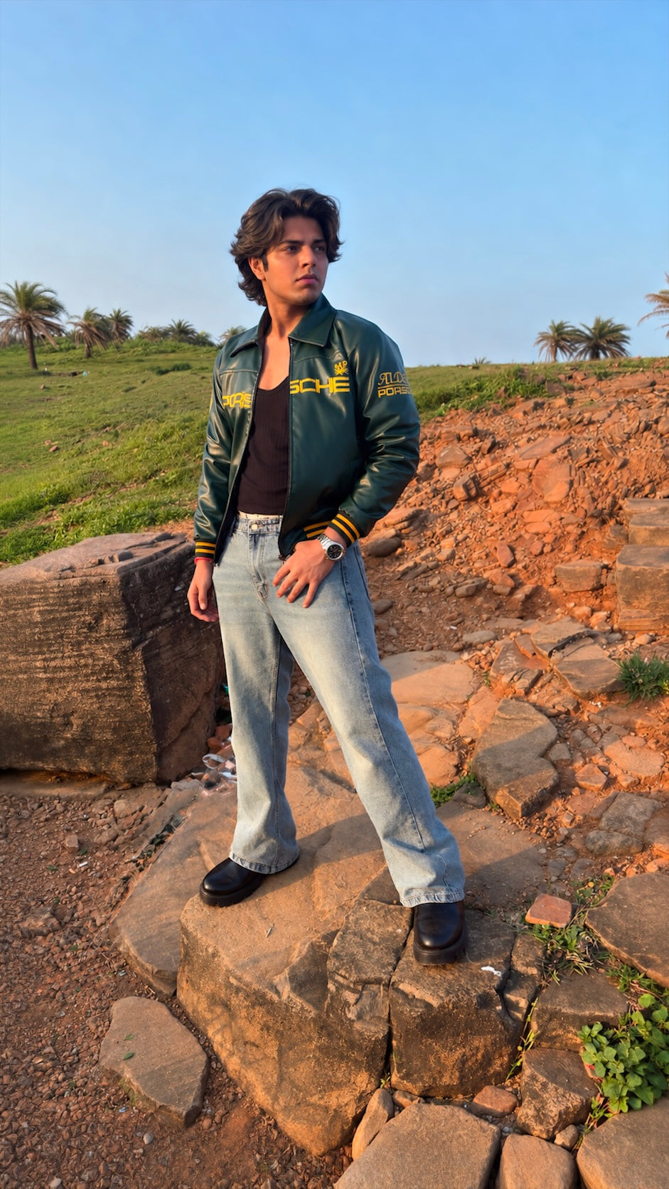 GREEN PORCHE VINTAGE RACING JACKET
