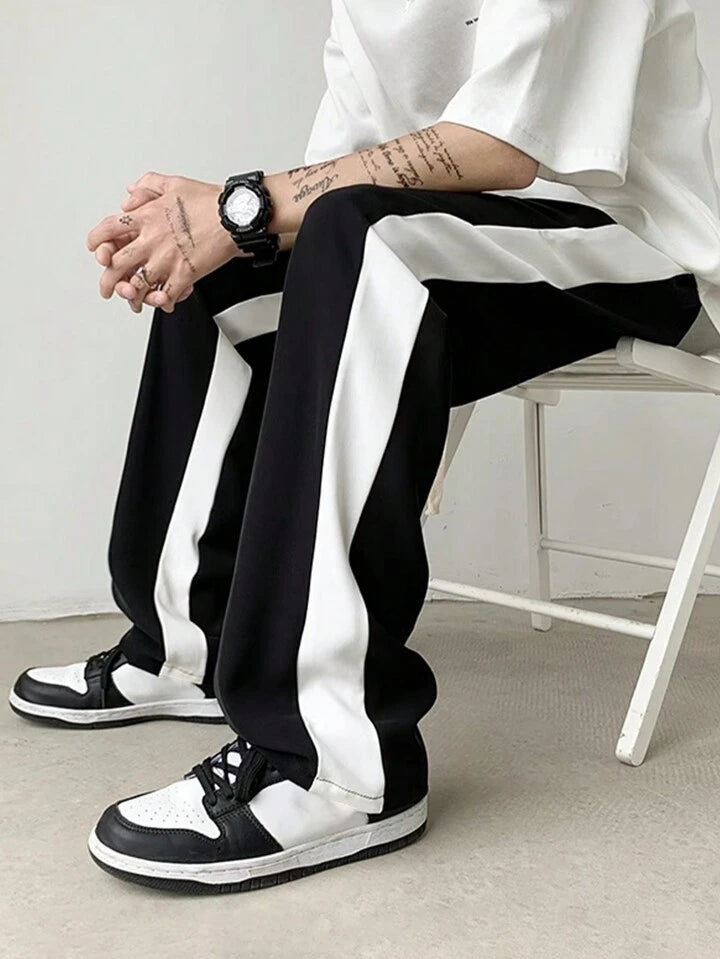 Black Asthetic Unisex Trackpants by stylestitch