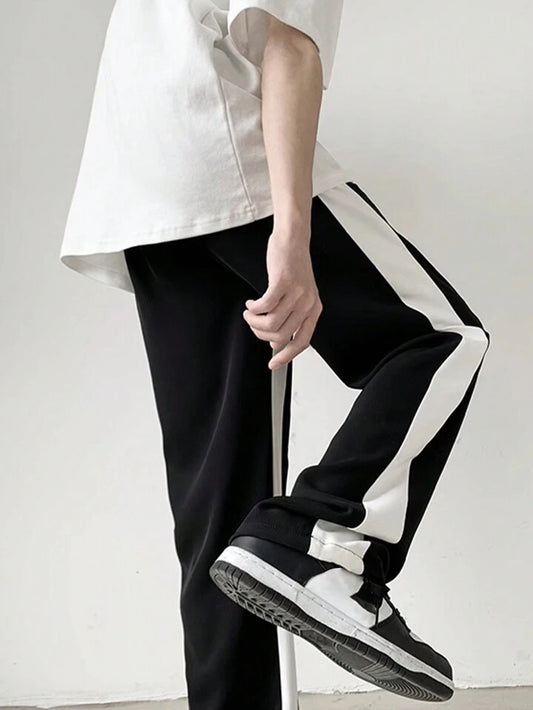 Black Asthetic Unisex Trackpants by stylestitch