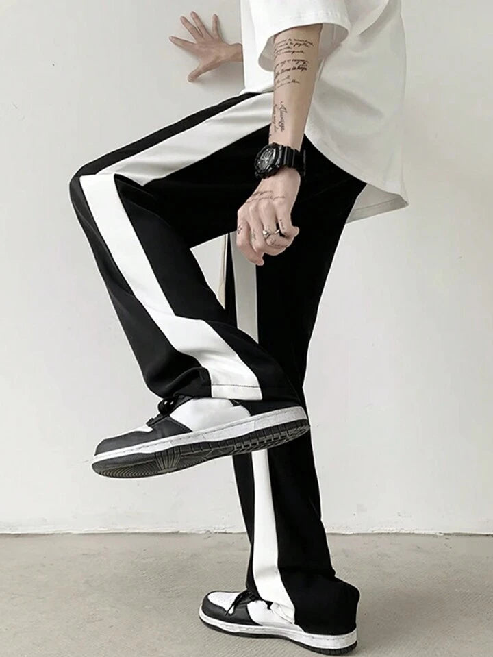 Black Asthetic Unisex Trackpants by stylestitch
