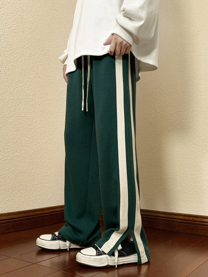 Green Asthetic Unisex Trackpants by stylestitch