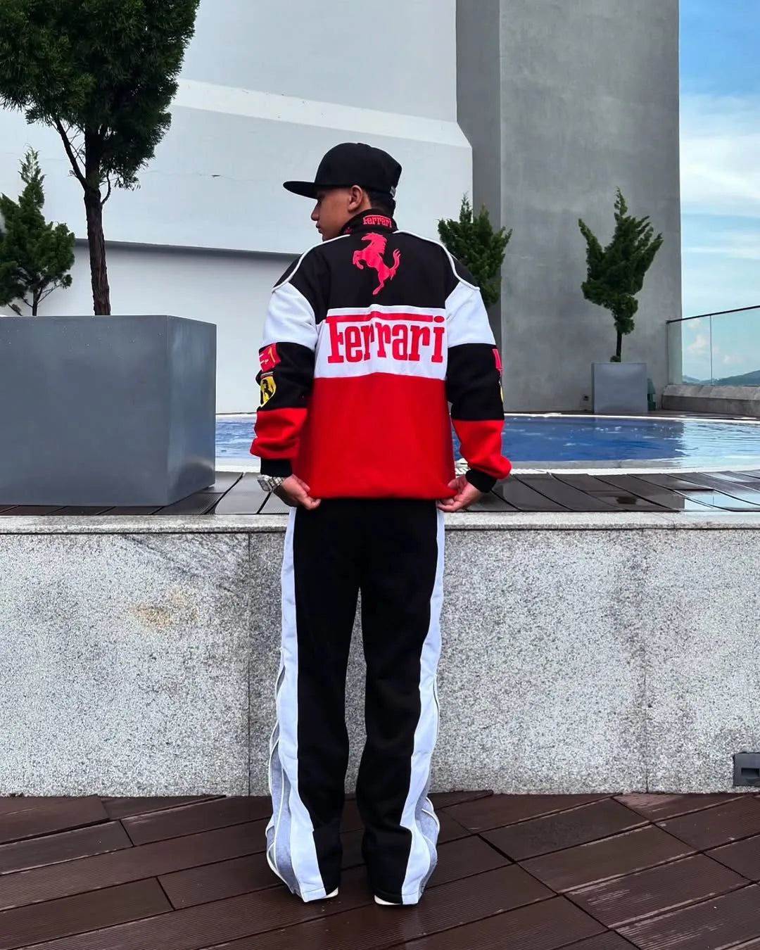 Ferrari Racing Jacket – Vintage F1 Streetwear by Stylestitch
