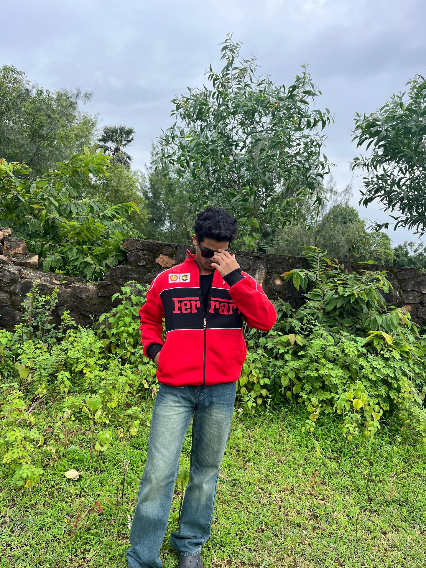 F1 Red Ferrari Jacket – F1-Inspired Streetwear by Stylestitch
