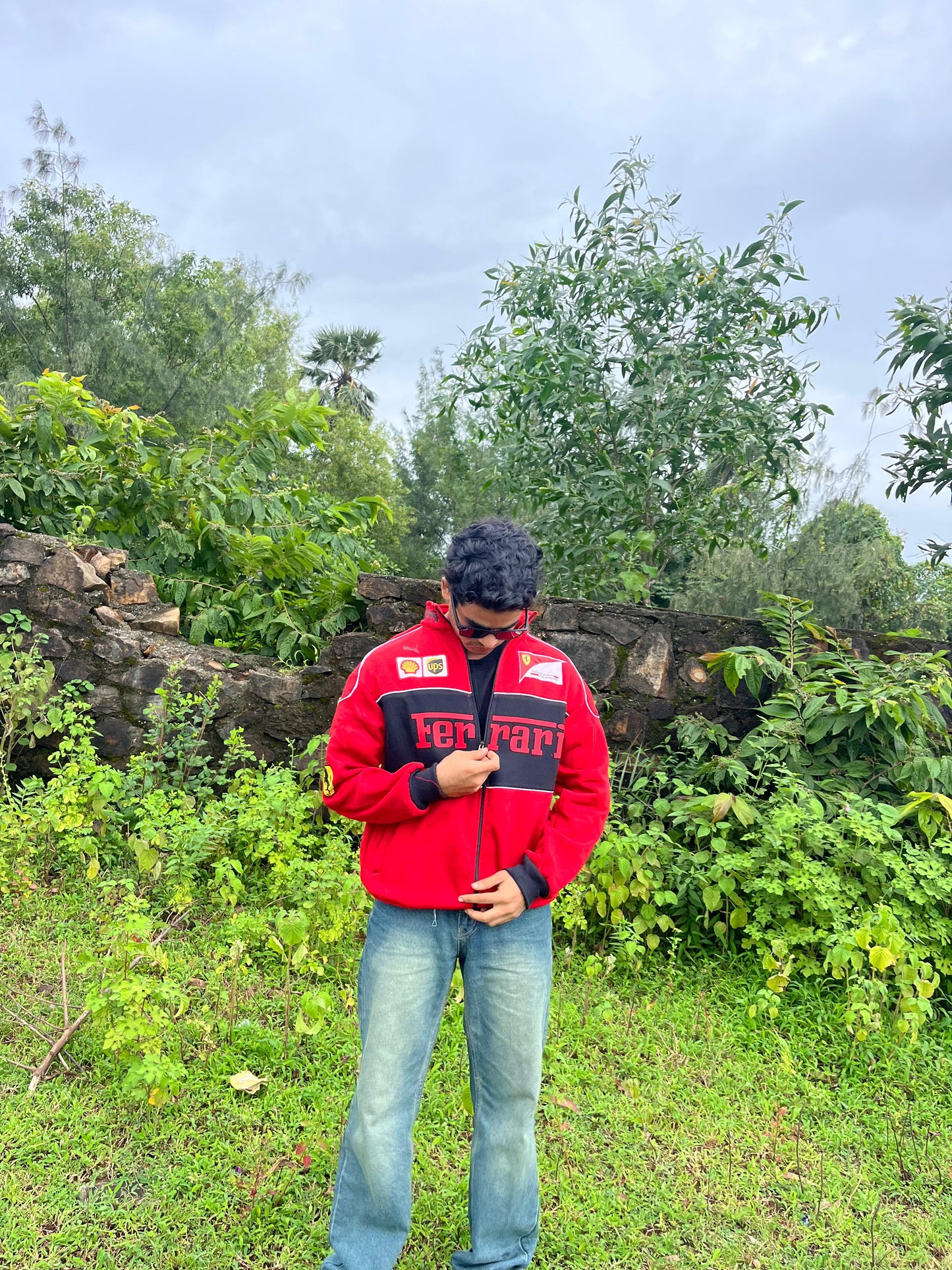 F1 Red Ferrari Jacket – F1-Inspired Streetwear by Stylestitch