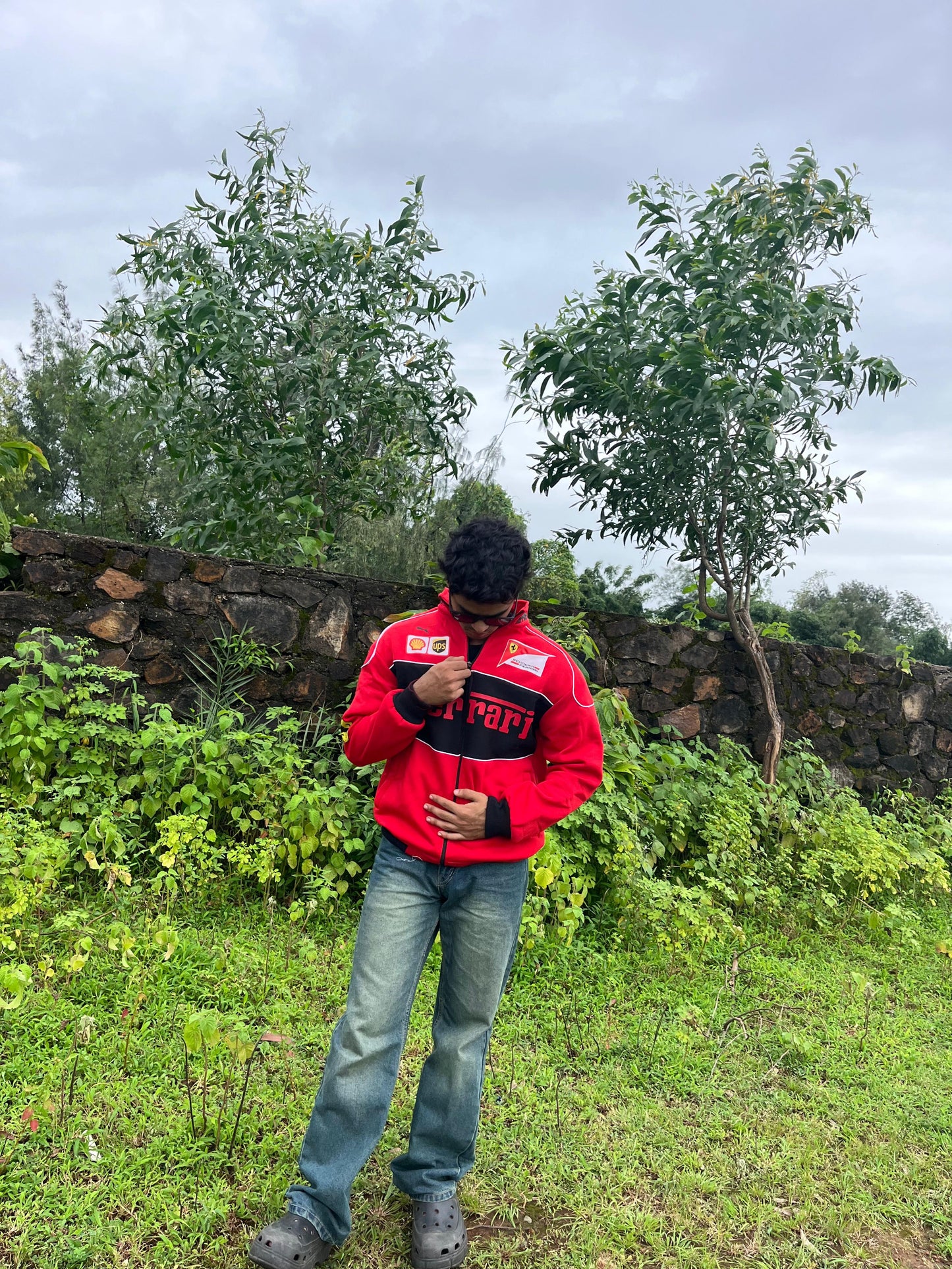 F1 Red Ferrari Jacket – F1-Inspired Streetwear by Stylestitch