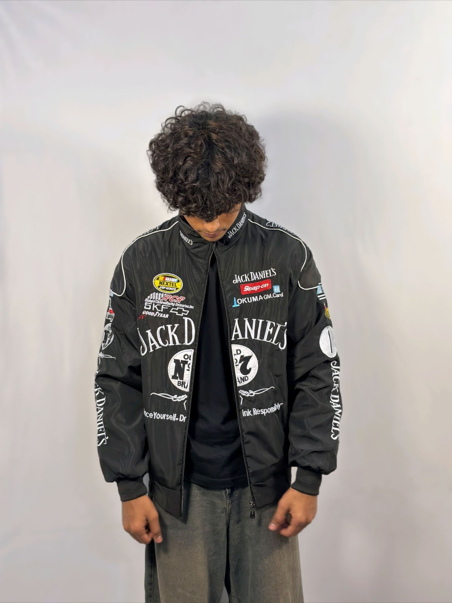 Racing JD Puffer Embroidery Unisex Jacket l stylestitch
