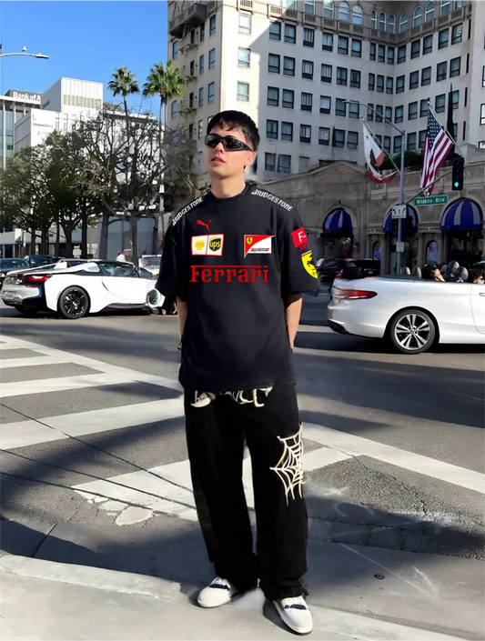Black Ferrari T-shirt Premium Quality Unisex
