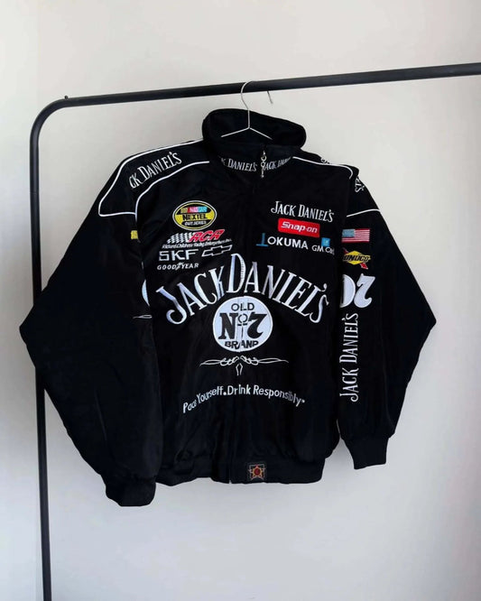 Racing JD Puffer Embroidery Unisex Jacket l stylestitch