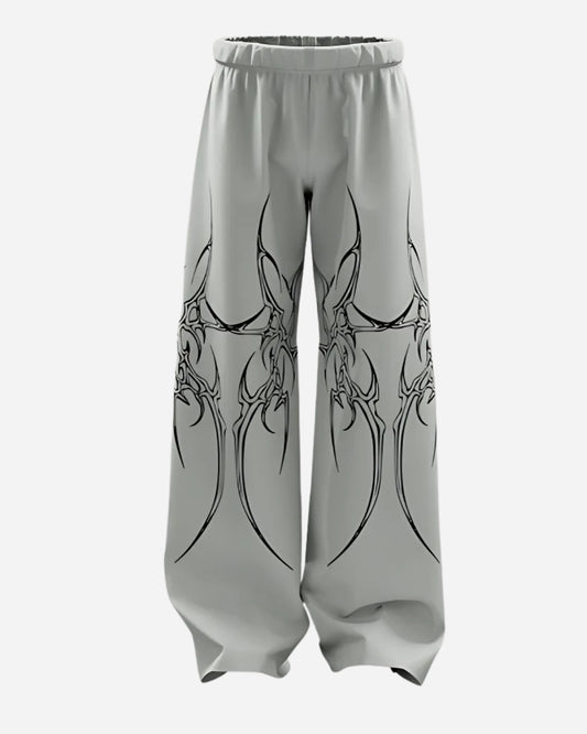 Grey Mutation Unisex Straight Fit Baggy Pants l stylestitch