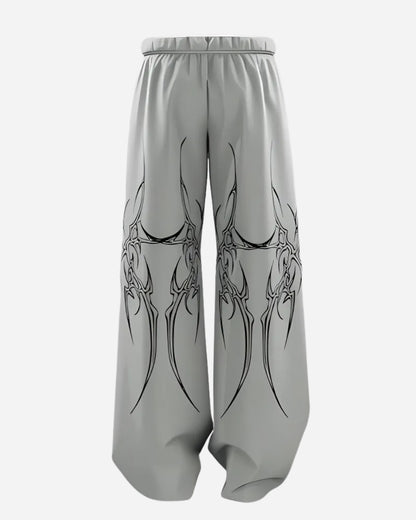 Grey Mutation Unisex Straight Fit Baggy Pants l stylestitch