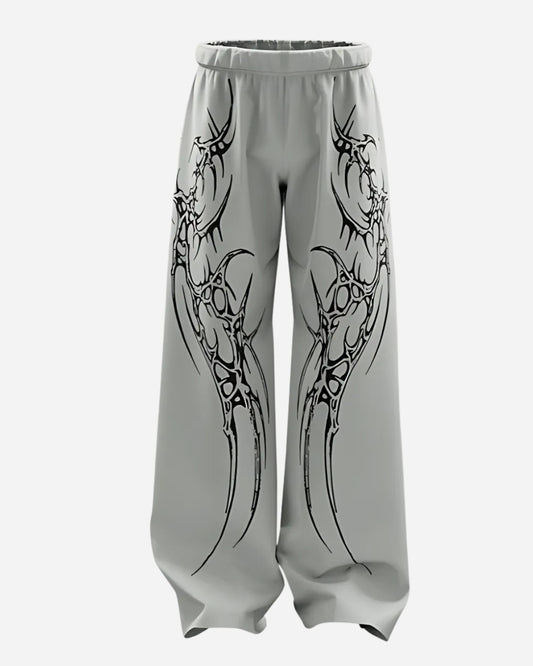 Grey Saiyan Unisex Straight Baggy Pants l stylestitch
