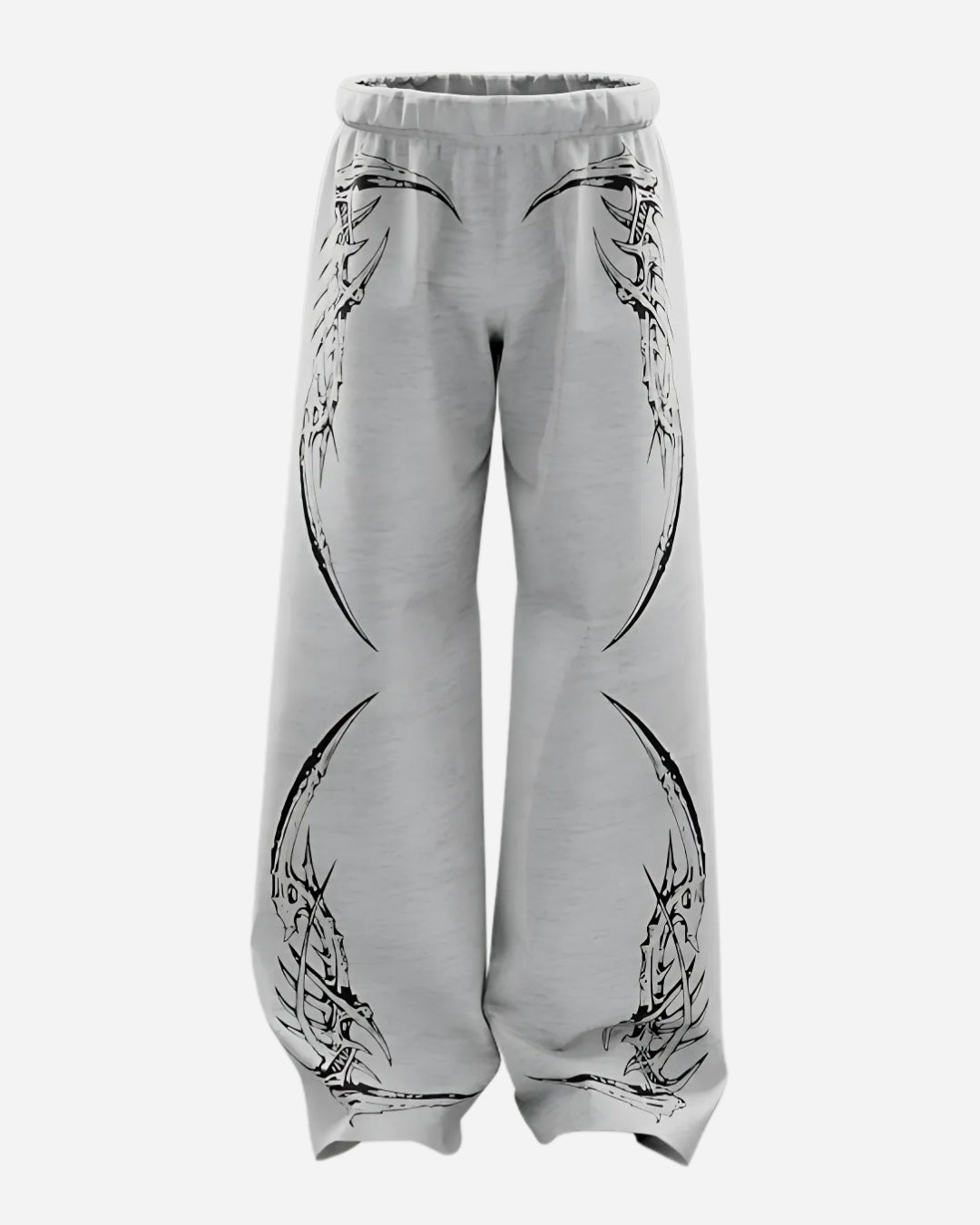 Grey Kraken Straight Fit Baggy Pants l stylestitch