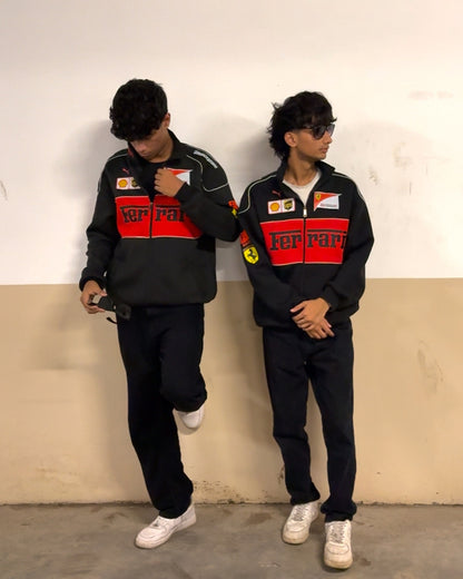F1 Black Racing Unisex Jacket by stylestitch