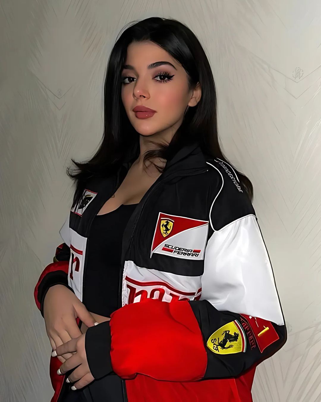 Racing Trio Puffer Embroidery Unisex Jacket l stylestitch