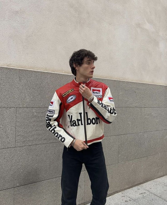 Marlboro Leather Unisex Jacket l Stylestitch