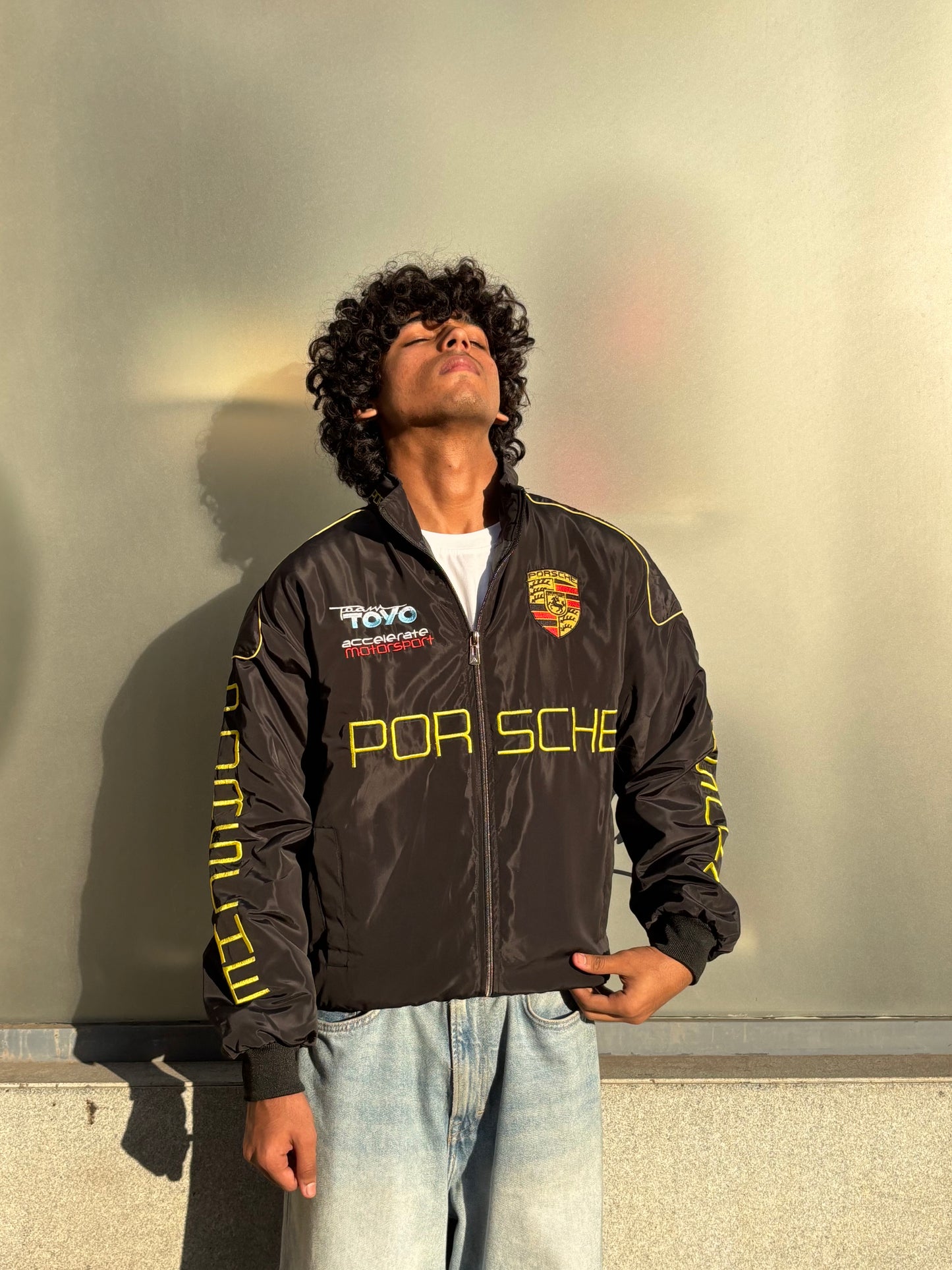 F1 PORSCHE EMBROIDERY  UNISEX RACING JACKET