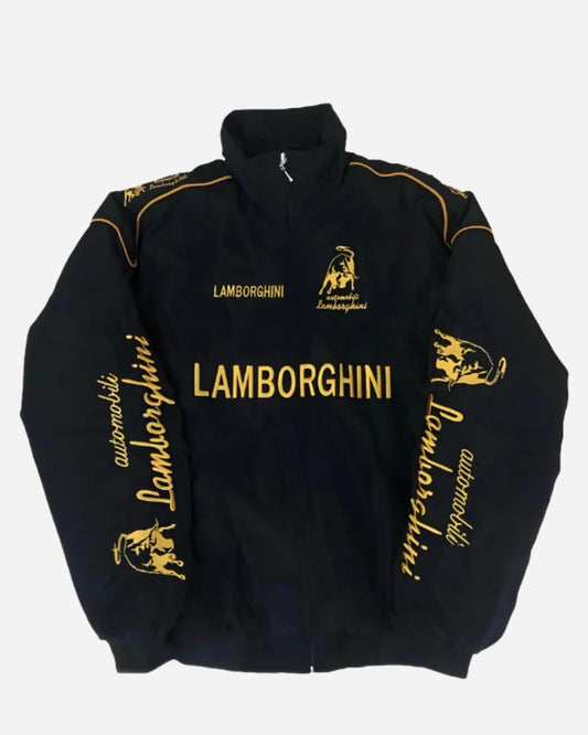 Racing Lamborghini Puffer Embroidery Unisex Jacket l stylestitch