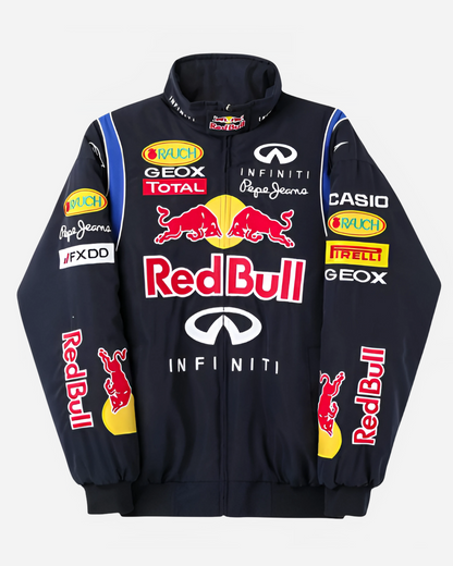 Racing Red Bull Puffer Embroidery Unisex Jacket l stylestitch
