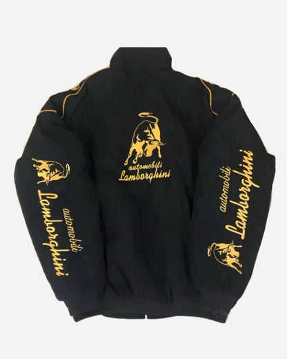 Racing Lamborghini Puffer Embroidery Unisex Jacket l stylestitch