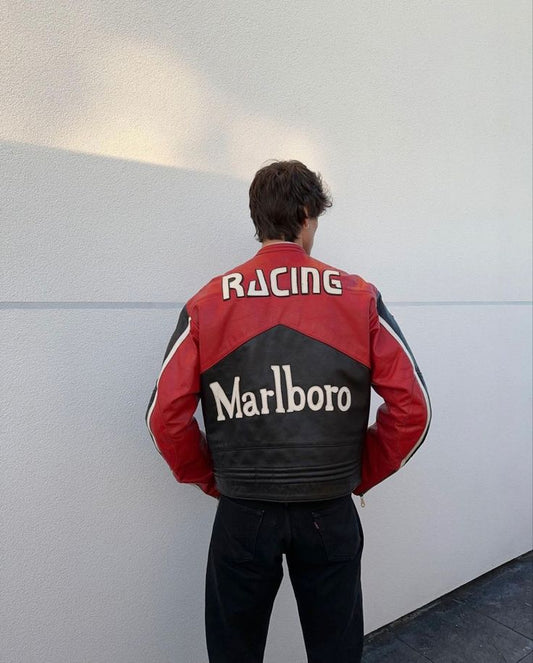 Marlboro Unisex Leather Jacket l stylestitch
