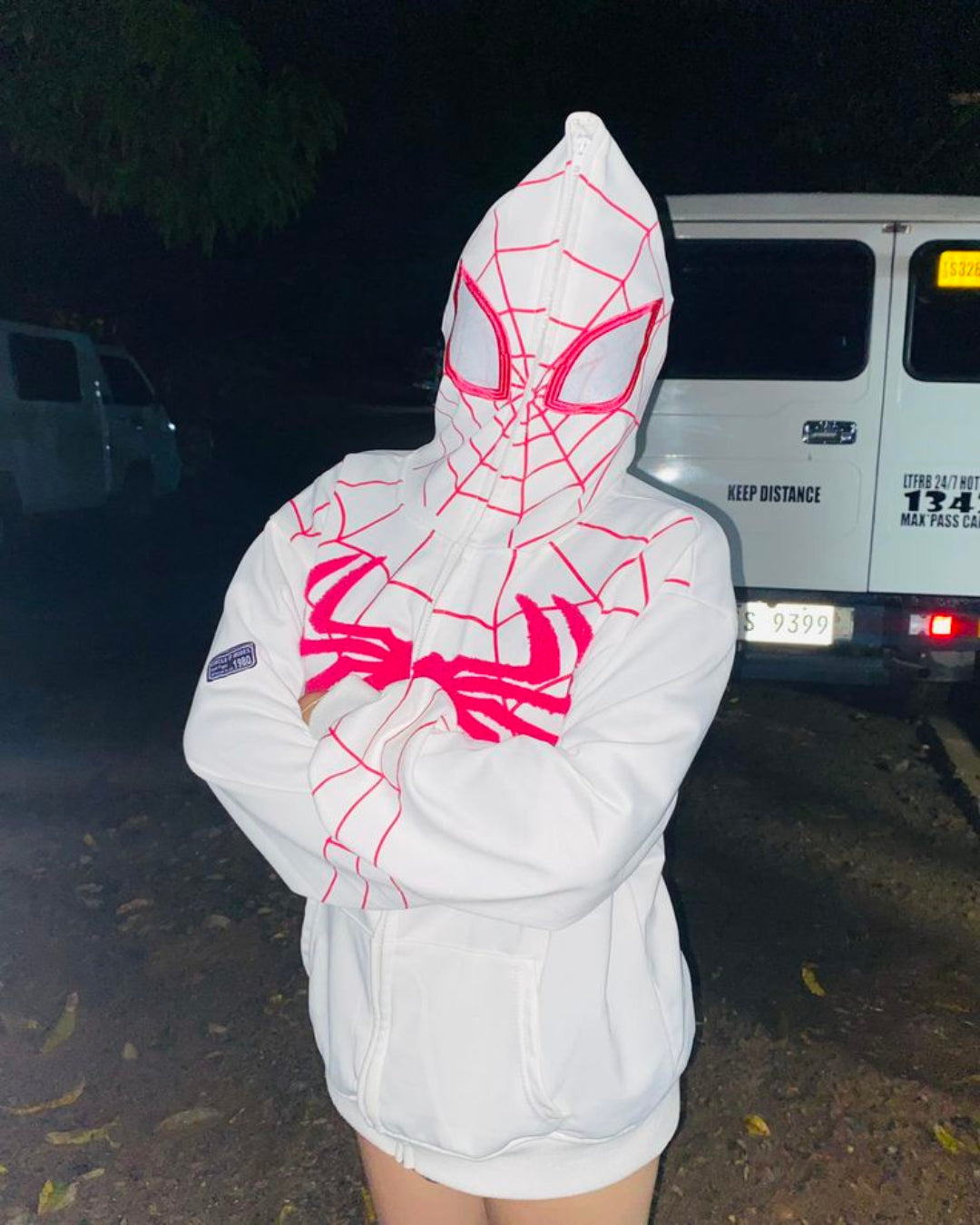 White Spiderman Hoodie by Stylestitch