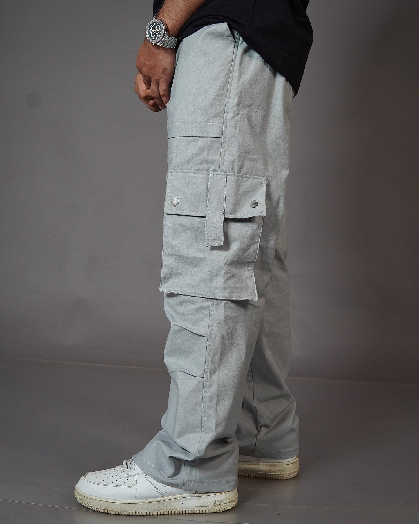 Aesthetic  Gray Unisex Cargo by Stylestitch