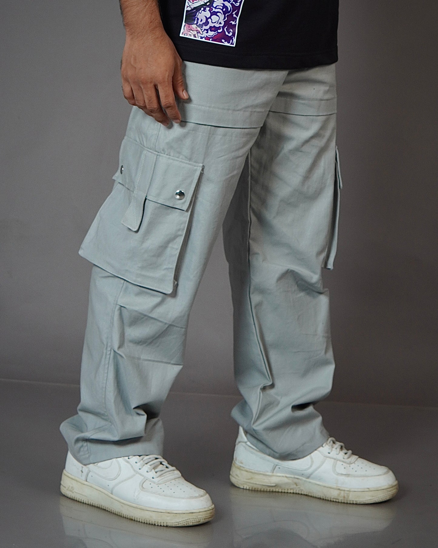 Aesthetic  Gray Unisex Cargo by Stylestitch