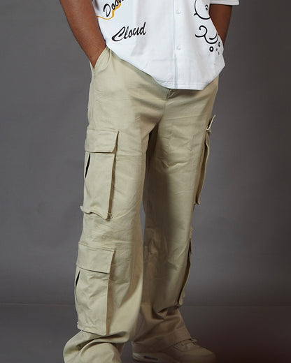 Aesthetic Beige Unisex Cargo by Stylestitch