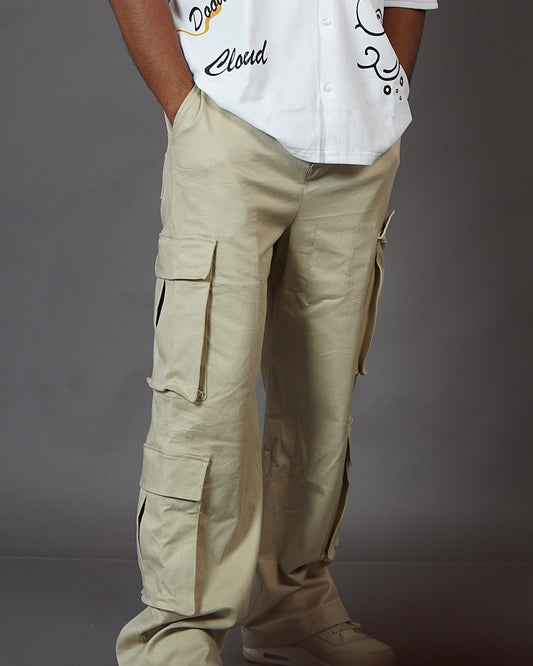 Aesthetic Beige Unisex Cargo by Stylestitch