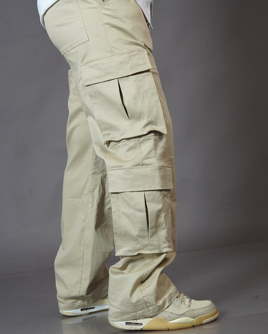 Aesthetic Beige Unisex Cargo by Stylestitch