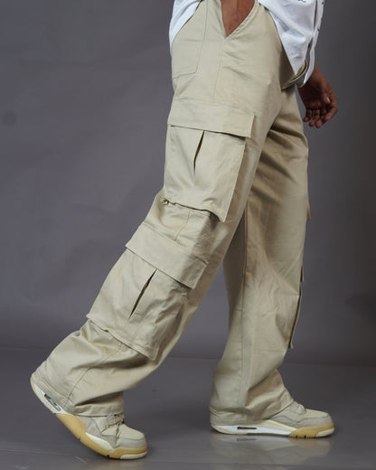 Aesthetic Beige Unisex Cargo by Stylestitch