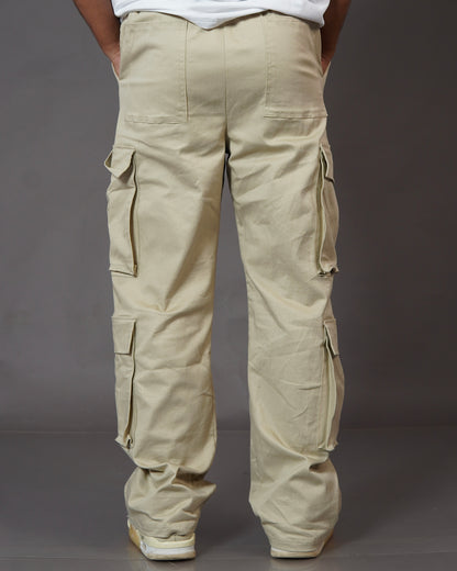 Aesthetic Beige Unisex Cargo by Stylestitch