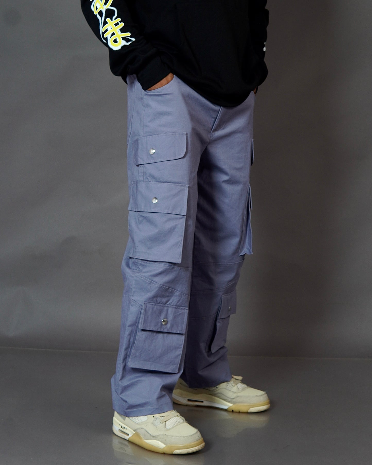 Aesthetics Steel Gray Unisex Cargo by Stylestitch