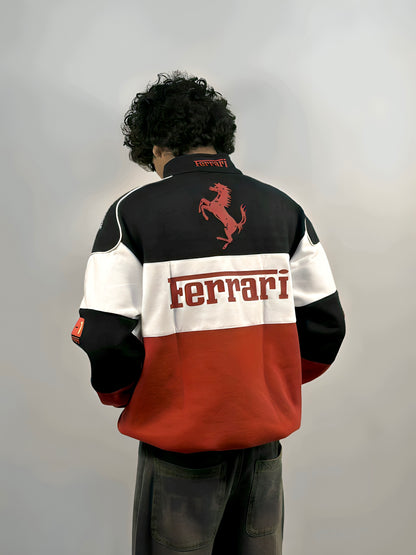 F1 TRIO FERRARI UNISEX RACING JACKET BY STYLESTITCH I DTF