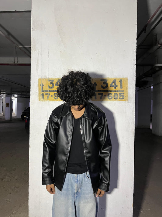 Premium Black Unisex Leather Jacket