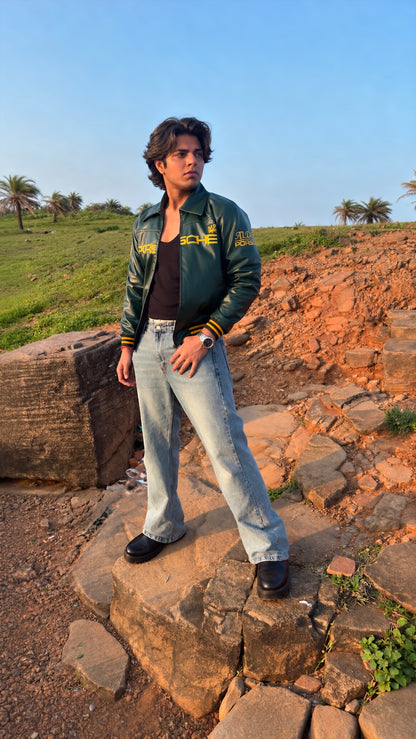 GREEN PORCHE VINTAGE RACING JACKET