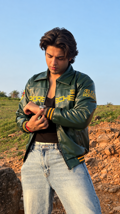 GREEN PORCHE VINTAGE RACING JACKET