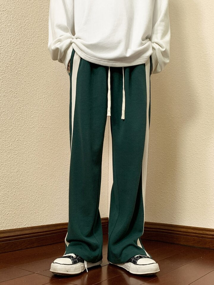 Green  Asthetic Unisex Trackpants by stylestitch