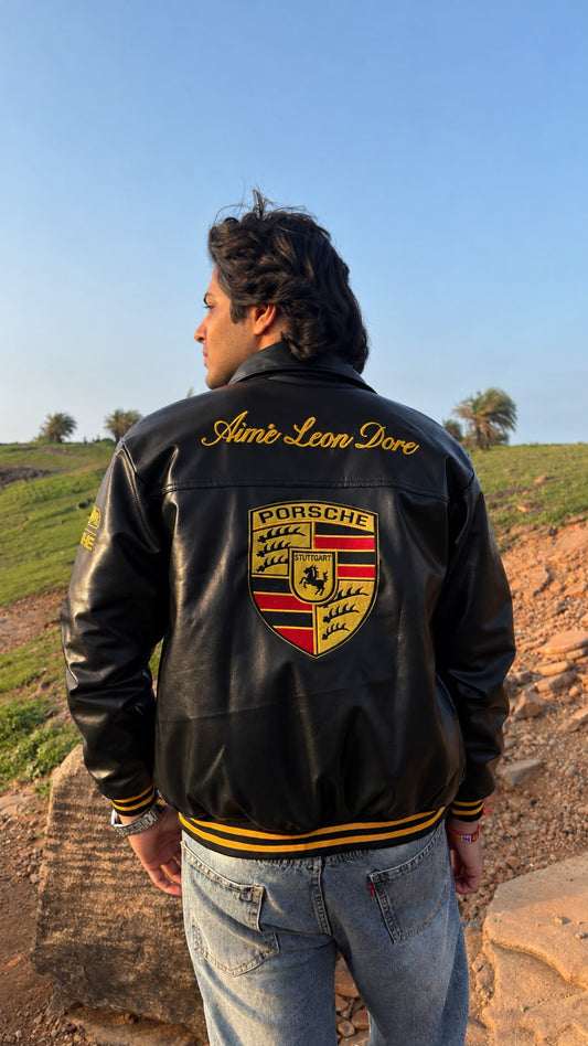BLACK PORCHE VINTAGE RACING JACKET