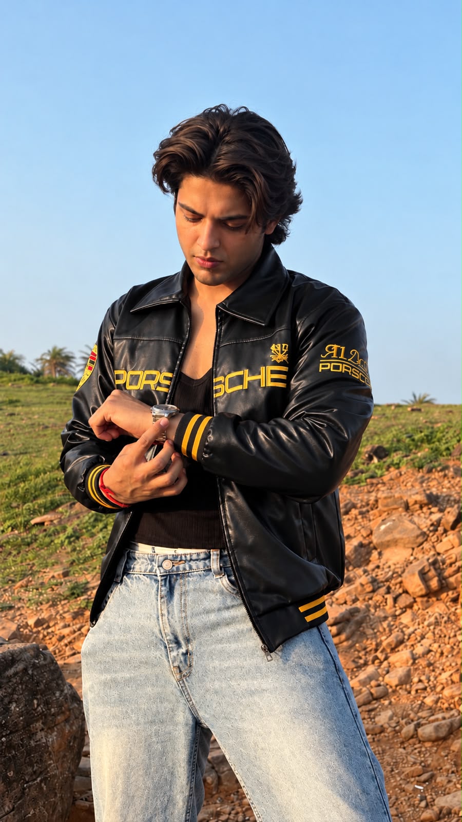 BLACK PORCHE VINTAGE RACING JACKET
