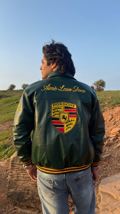 GREEN PORCHE VINTAGE RACING JACKET