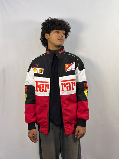 F1 TRIO FERRARI UNISEX RACING JACKET BY STYLESTITCH I DTF