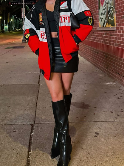 Trio Puffer racing jacket Unosex by Stylestitch