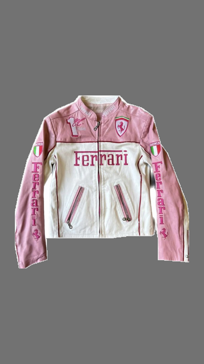 Pink Leather Unisex Jacket l stylestitch
