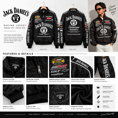 F1 JACK DANIEL'S UNISEX EMBROIDED JACKET